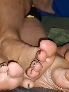 A prostitute is undressing.