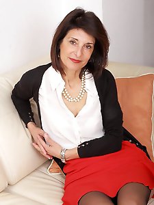 Naughty housewife teasing and pleasing herself