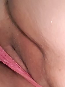 Extravagant older dame is playing alone