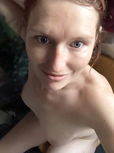 Delightful mistress is covered with jizz