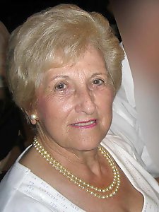 Elegant grannies wearing pearls