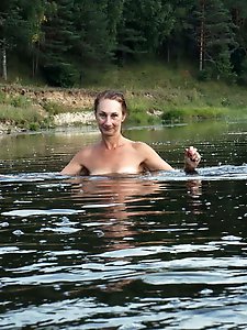 Swimming in the river