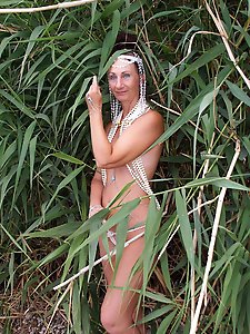 By the shore, in the marshy vegetation