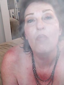 Dirty older women have their vagina penetrated