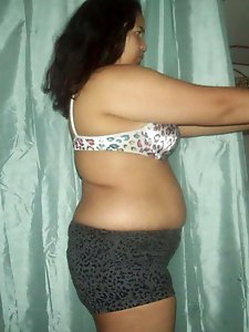 Lewd older businesswomen are posing seminaked