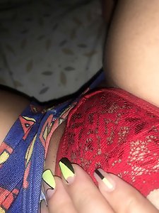 Tattooed aged prostitute in her solo play