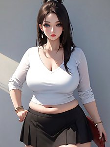 An incredibly seductive older woman showcases her skills