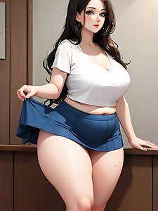 A plump older woman prepares for sexual intercourse